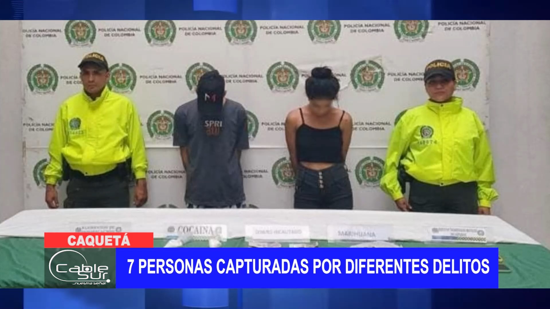 7 personas capturadas por diferentes delitos Cable Sur Nuestra señal