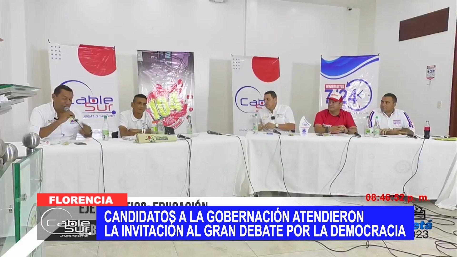 Candidatos a la gobernación atendieron la invitación al gran debate por