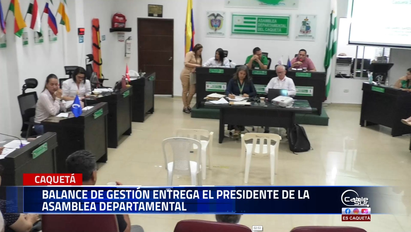 Al terminar su periodo como presidente de la asamblea departamental